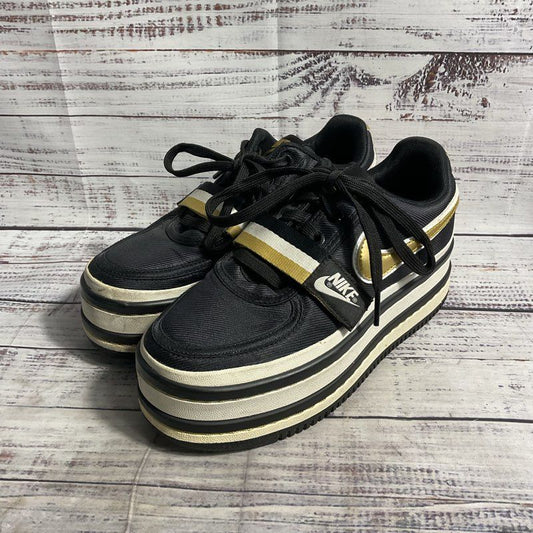 Nike Women's Vandal 2K Double Stack Sneakers Size 5.5 Black Gold A02868-002 VGC