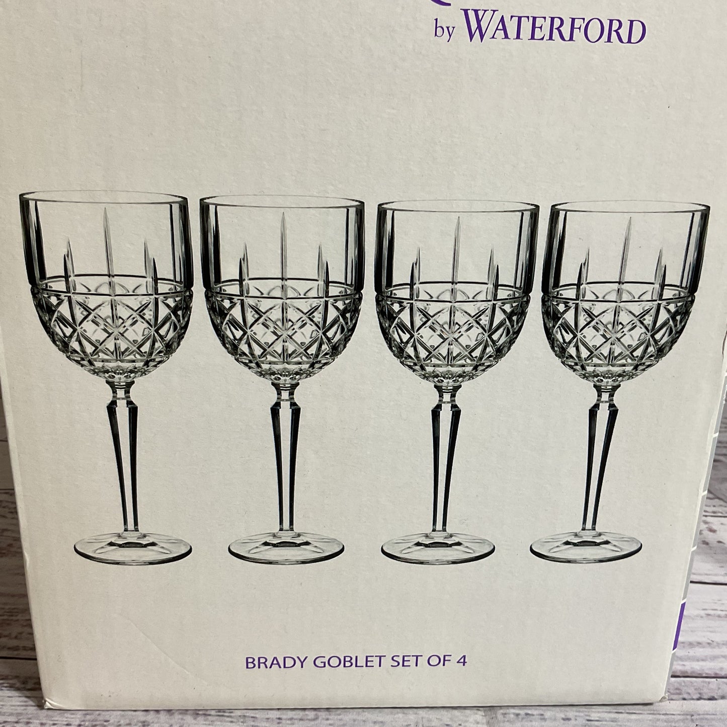 NEW MARQUIS By WATERFORD Set of 4 15oz Brady Goblets (1 OF 2)