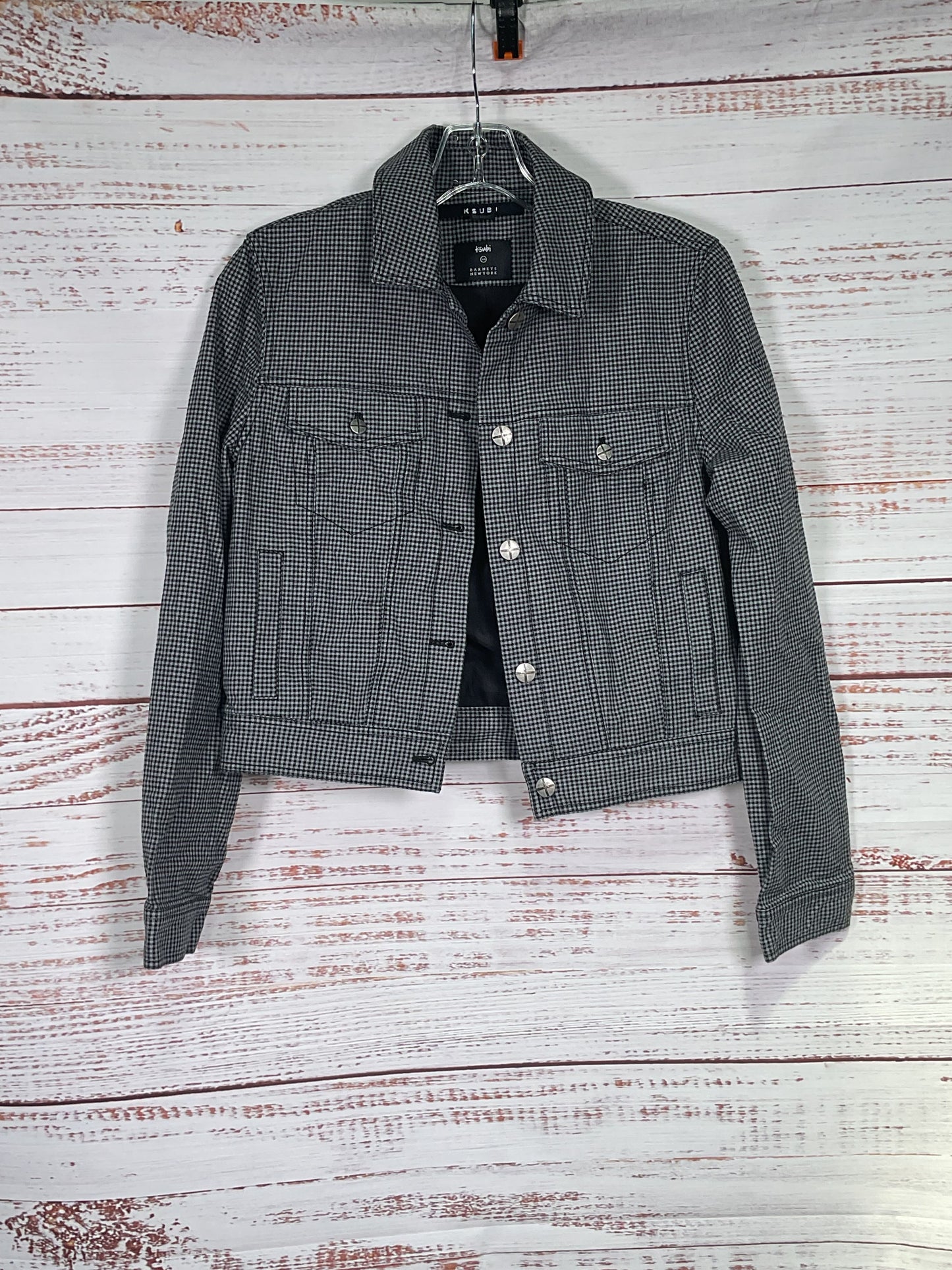 Ksubi x Barneys New York Black Plaid Jacket - Size S