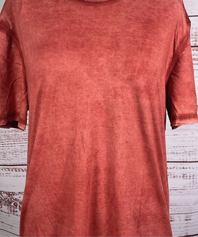 AG Adriano Goldschmied Anders Vintage Tee Sunbaked Red Reef T-shirt L