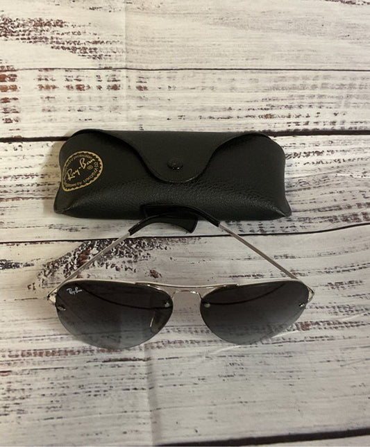 Ray Ban Black & Silver RB3449 Sunglasses 135 Italy
