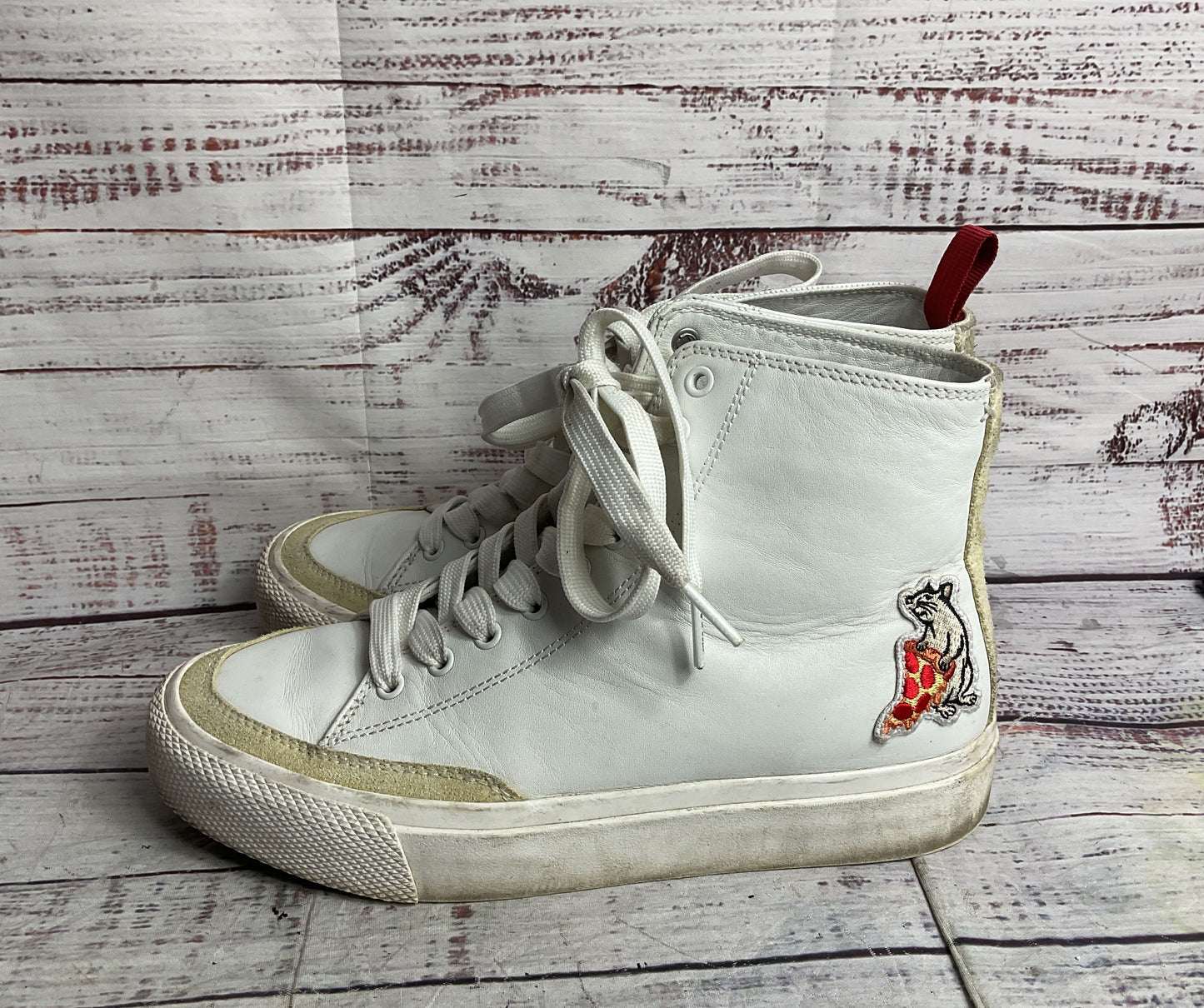 Rag & Bone Pizza Rat High-Top Sneakers White 37.5