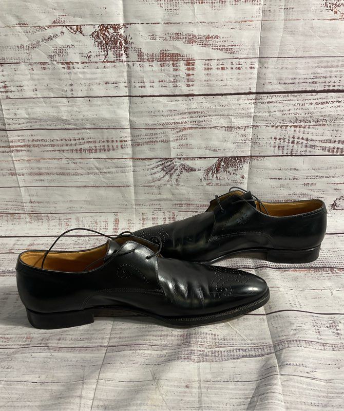 Gravati Arthur Beren Men's 17683 Black Leather Derby Shoes Size 12 N