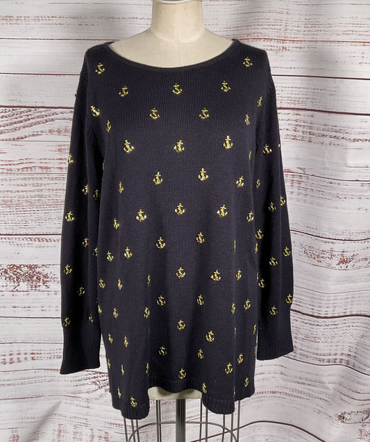 Marina Rinaldi Women's Navy Albinoni Knitted Sweater Navy L