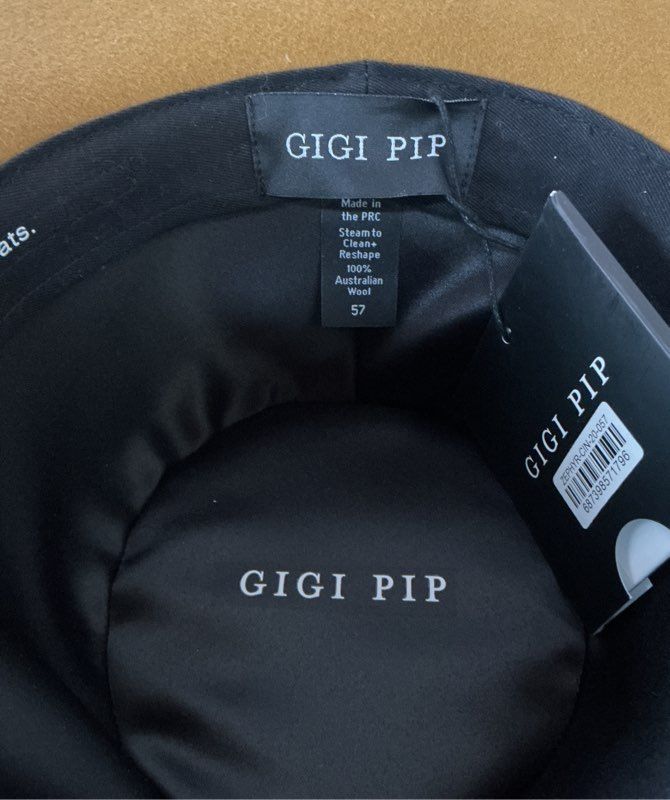 NWT Women's Gigi Pip Australian Wool Zehyr Hat Size 57 Retail $129