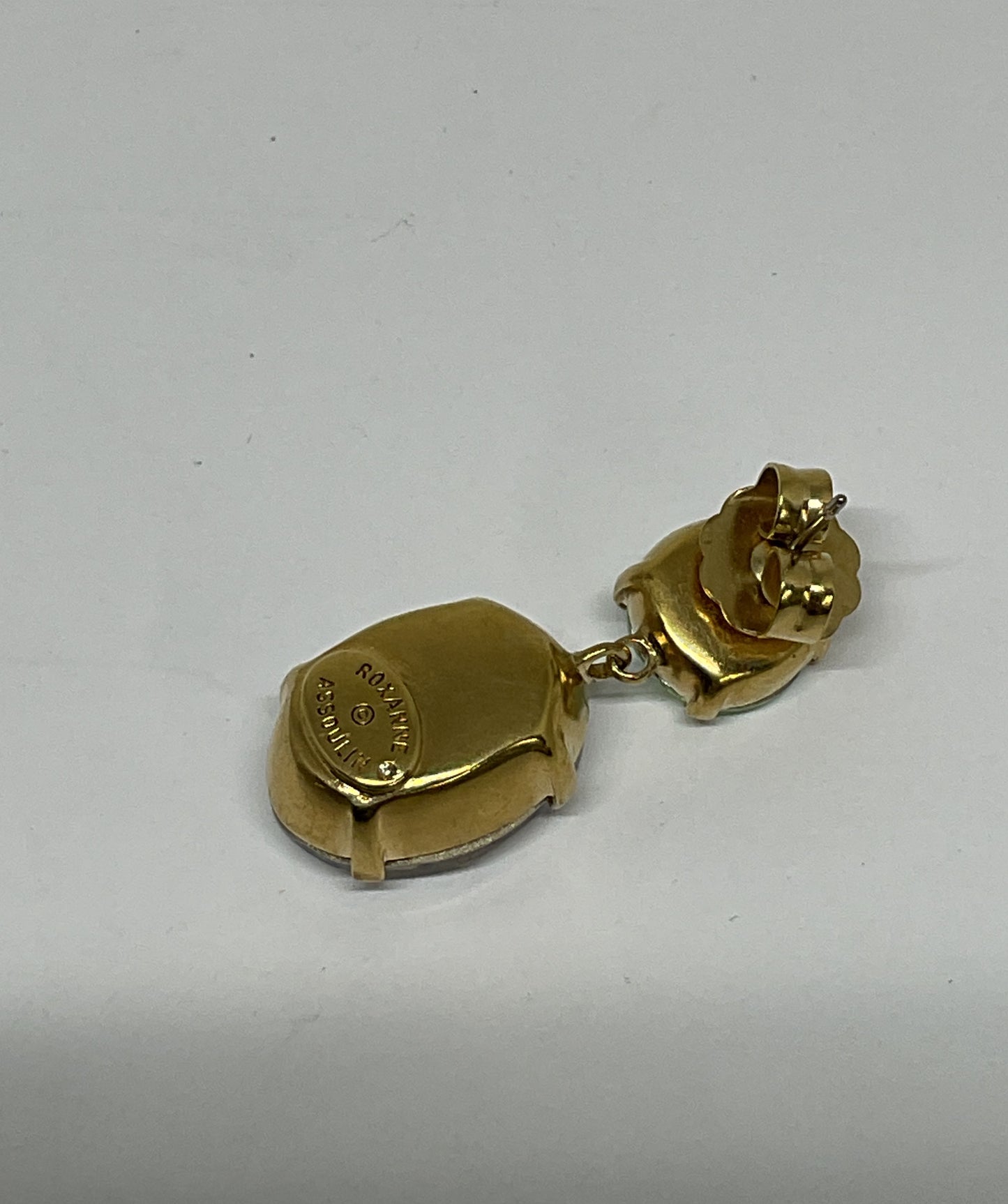 SINGLE Earring by Roxanne Assoulin Gold Tone with Crystals