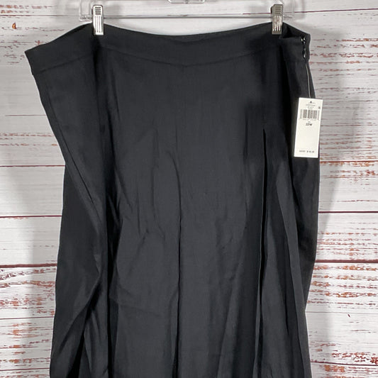 NWT LAUREN by RALPH LAUREN Black Label Women's Black Side Zip Pants- SZ 22W