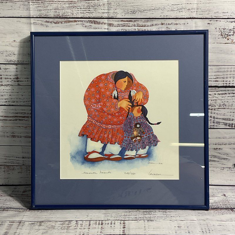 VTG. "Memorable Moments" Print 208/950 by Barbara Lavalle Signed, Framed