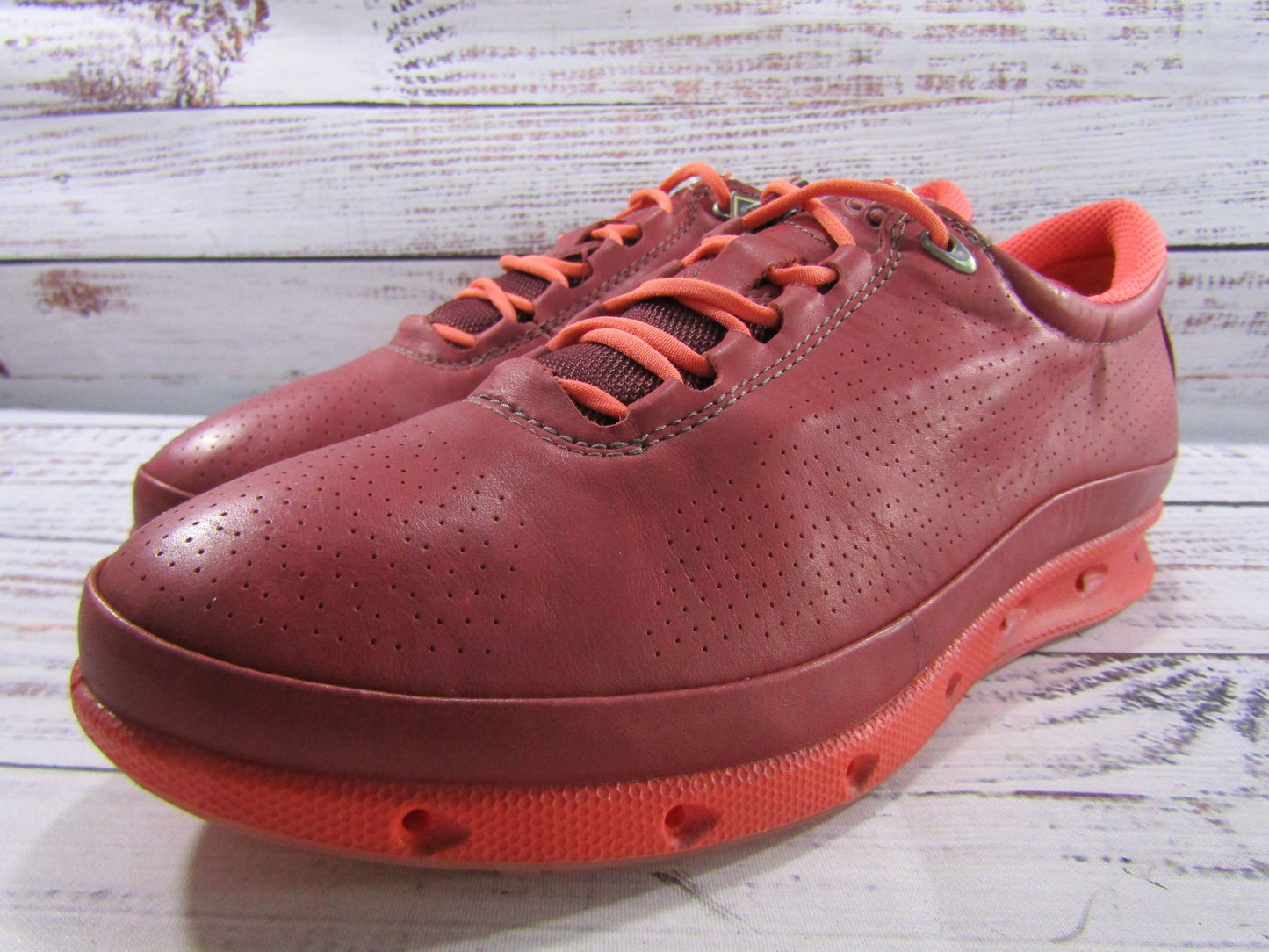 Ecco Cool Pro Women's Blue Leather Gore-Tex Waterproof Golf Shoes Size 6