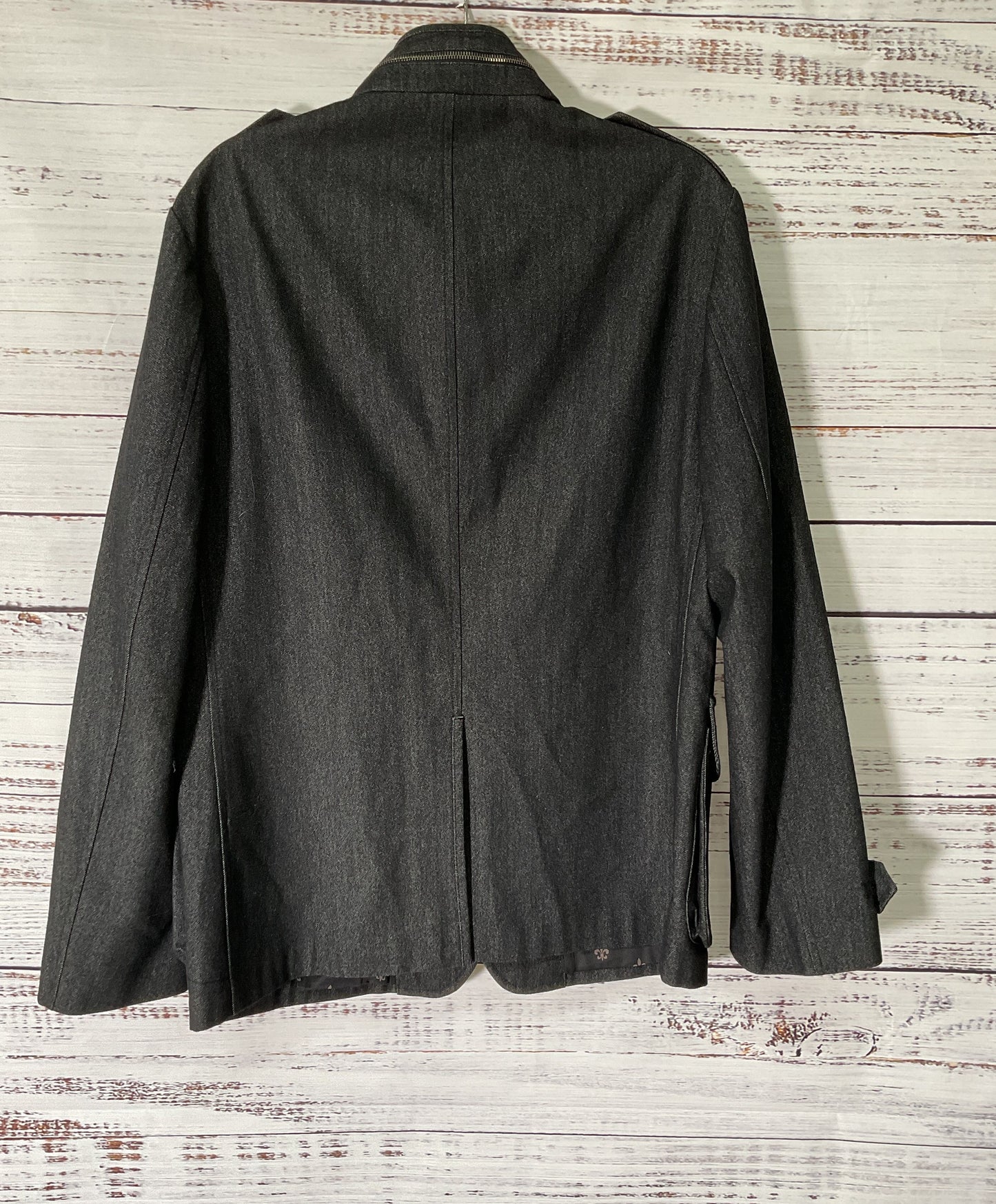 NWOT Men's John Varvatos Black Wool Blend Jacket Size 52 US Size 42