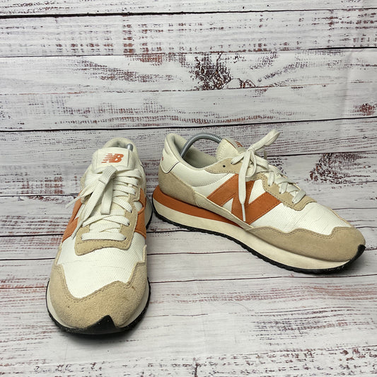 New Balance 237 White Rust Orange Athletic Shoe Men Size 10