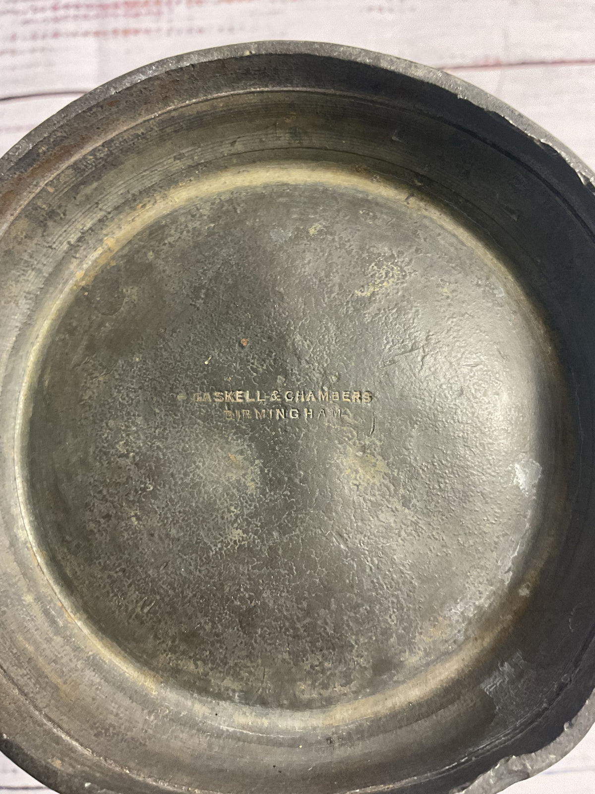 Vintage Gaskell & Chambers Pewter Pint Mug