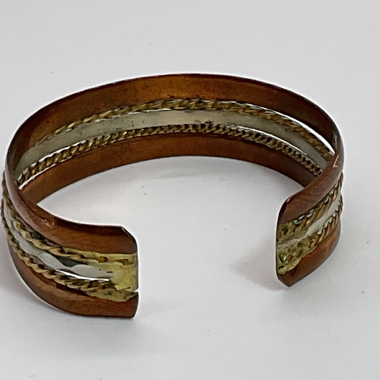 Copper Brass Aluminum Cuff Bracelet- 6.5"