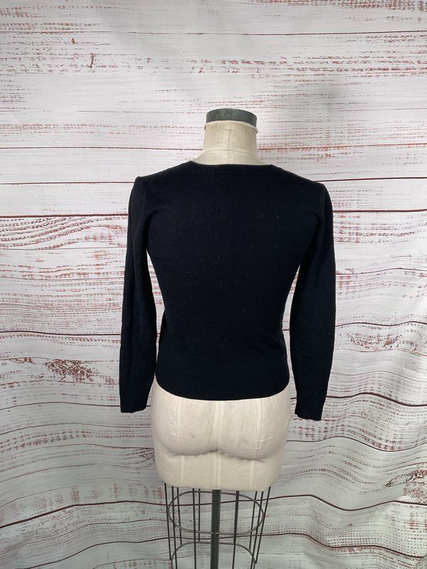 Mala Brajkovic Women's Rabbits out of the Hat Embroidered Wool Sweater Size 10