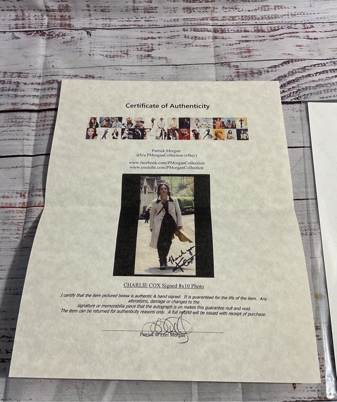 Charlie Cox Autograph Stardust Movie Photo Signed 8x10 With COA