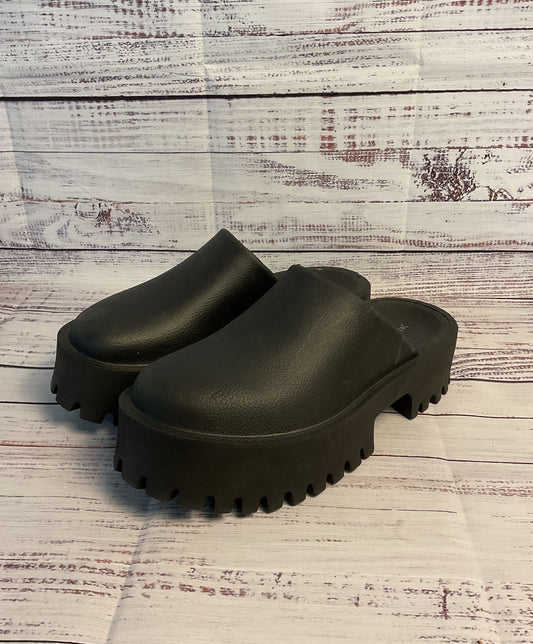 Jeffery Campbell Black Solid Mule Clog Women's Size 9