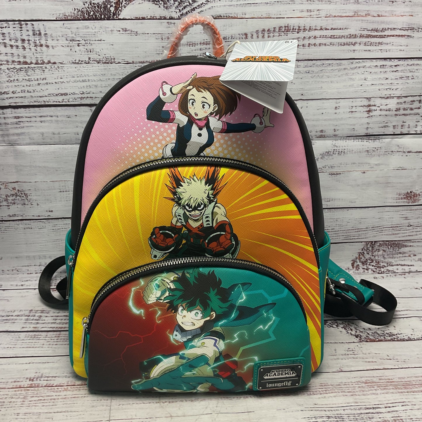 Loungefly My Hero Academia Triple Pocket Scene Mini Backpack