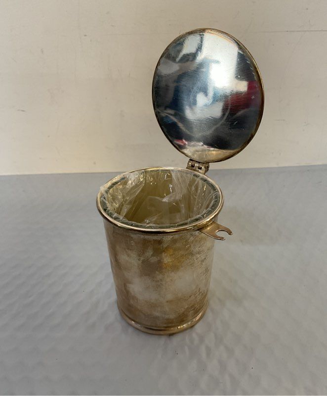 Vintage Rachel Ashwell Shabby Silverplated Jam Jar 4"