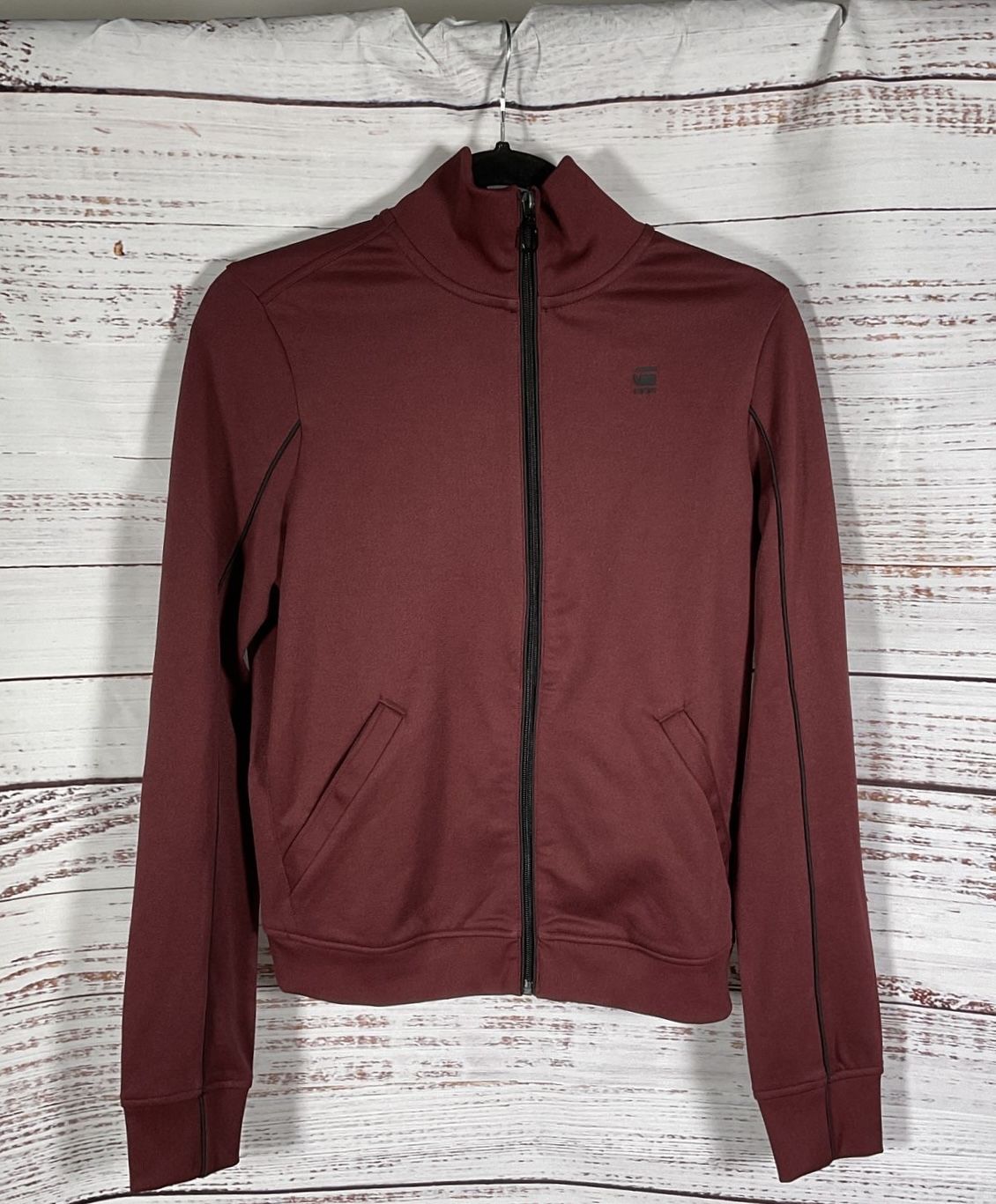 G-STAR RAW Port Red Lanc Slim Fit Zip - Up Track Top Women's - Size Medium