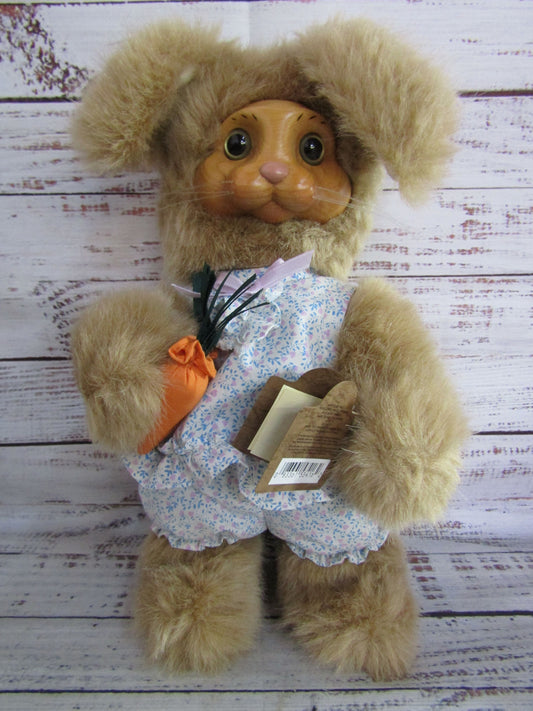 Robert Raikes Dottie Carved Wood Bunny Figurine