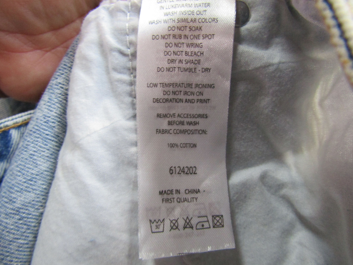 TwentyFourSeven Sydney Women's Blue Distressed Denim Jeans Size 38