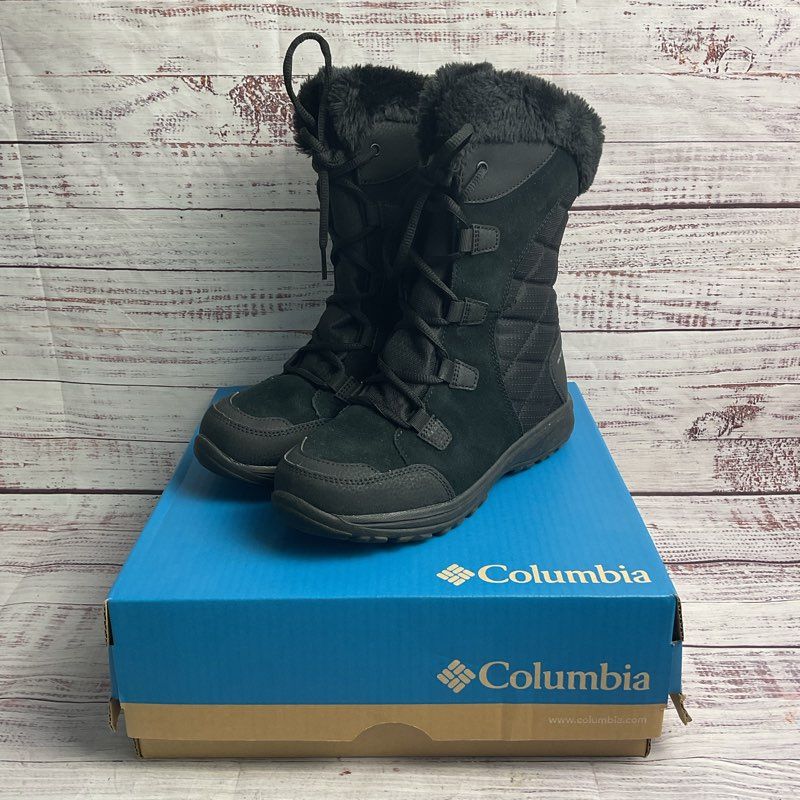Columbia Ice Maiden II Black Women's Size 7 Snow Boots