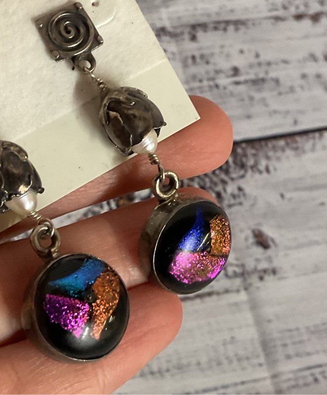 Linda Shull Designs Sterling Silver Drop Earrings