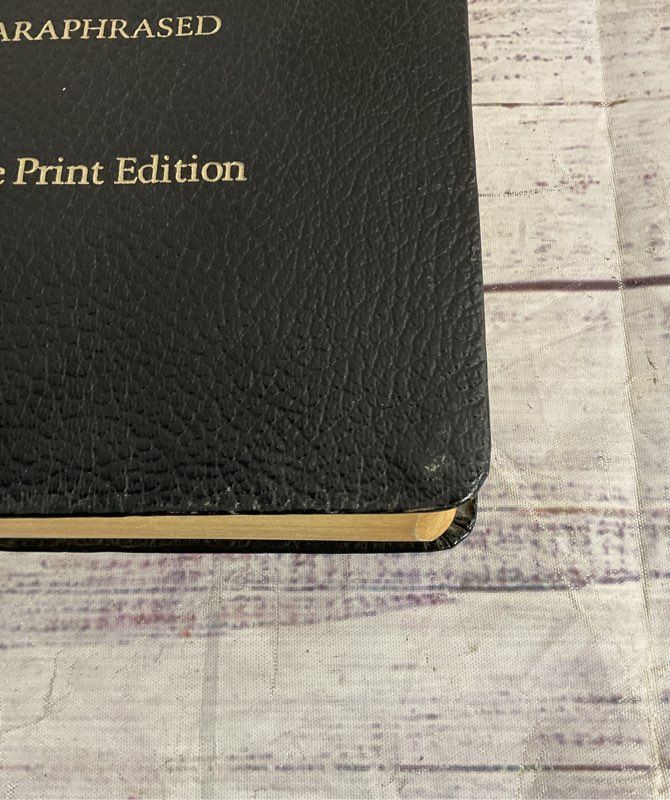 The Living Bible: Paraphrased 1971 First Printing Tyndale Padded Bonded Leather