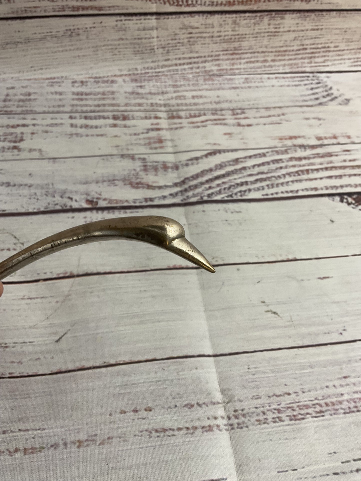 Leonard Silverplated Swan Ended Spoons Pair