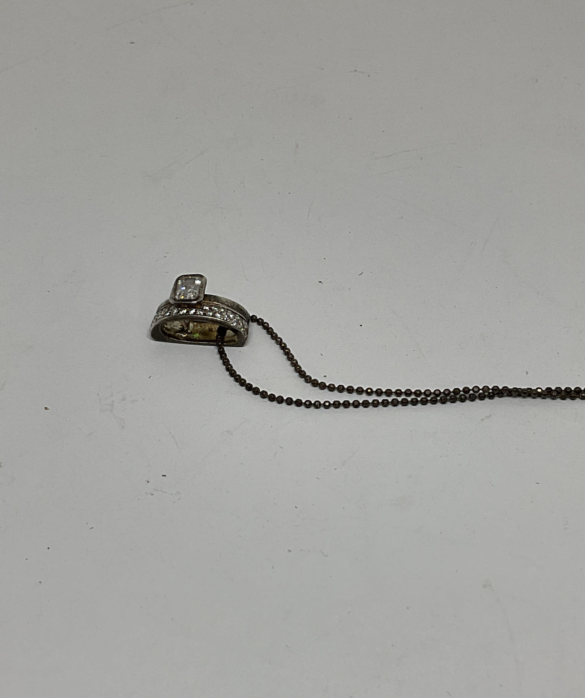FOLLI FOLLIE Sterling Silver Vintage Pendant Chain Necklace