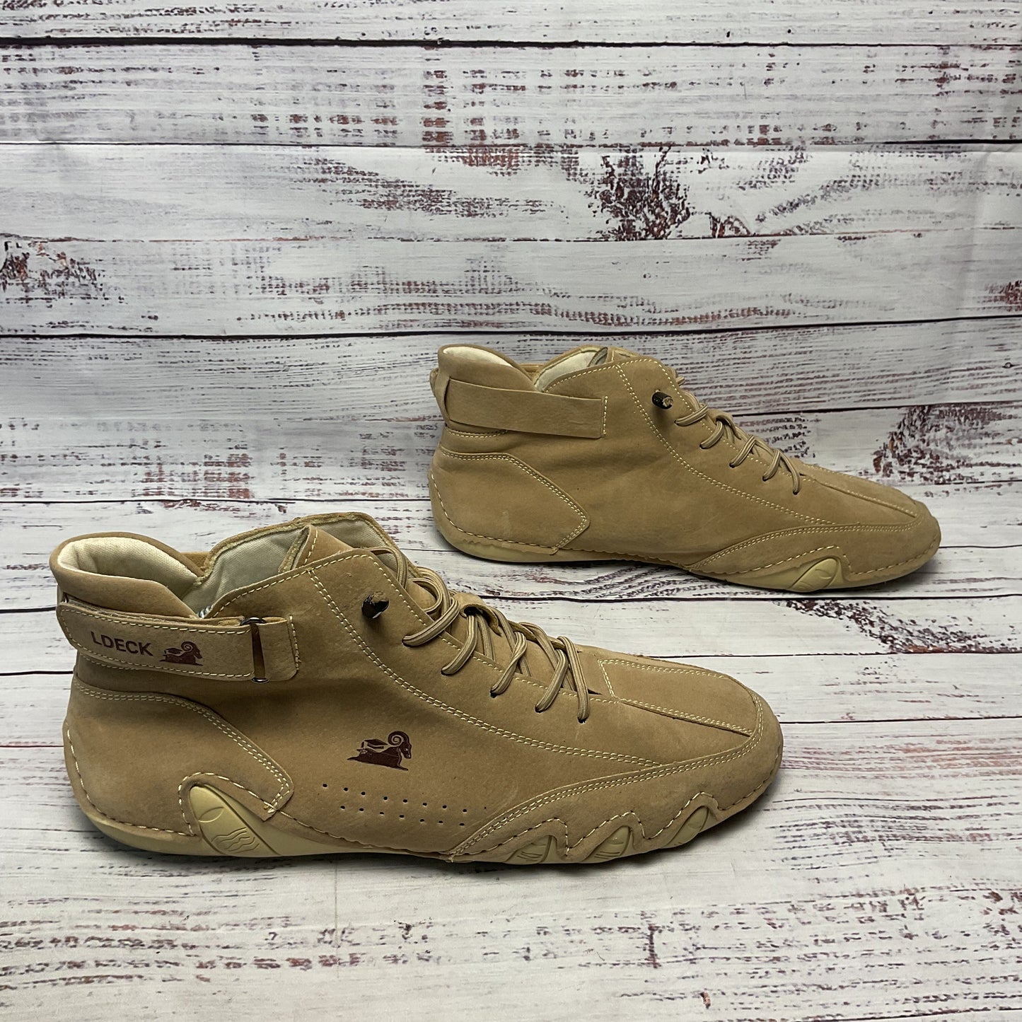 L DECK Beige Chukka Boot Men Size 11US 44EU