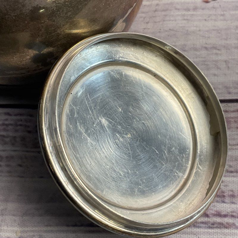 Antique TRP Bogota .900 Colombian Coin Silver Sugar Pot W/ Lid 134 Grams