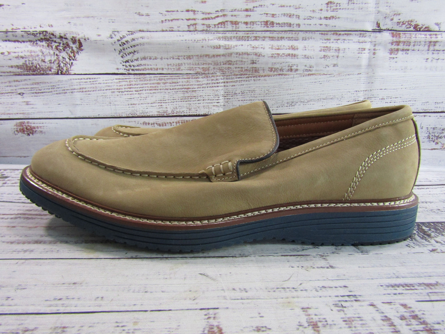 Johnston & Murphy Upton Venetian Men's Brown Suede Loafers Size 12
