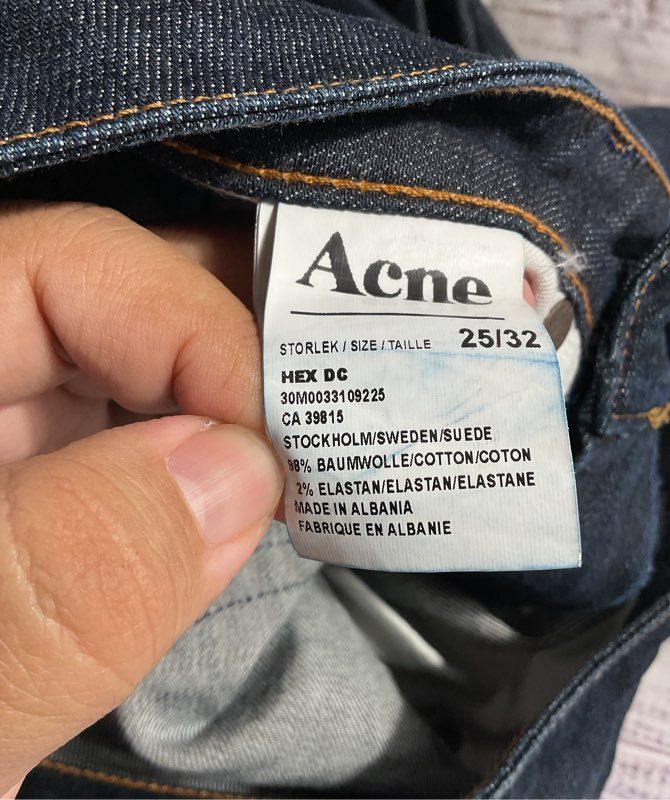 ACNE STUDIOS Women's Indigo Denim Jeans Size 25