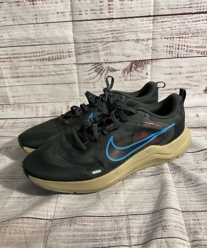 Nike Downshifter 12 Men's Running Shoes Size 12 Dark Grey Laser Blue DD9293-008