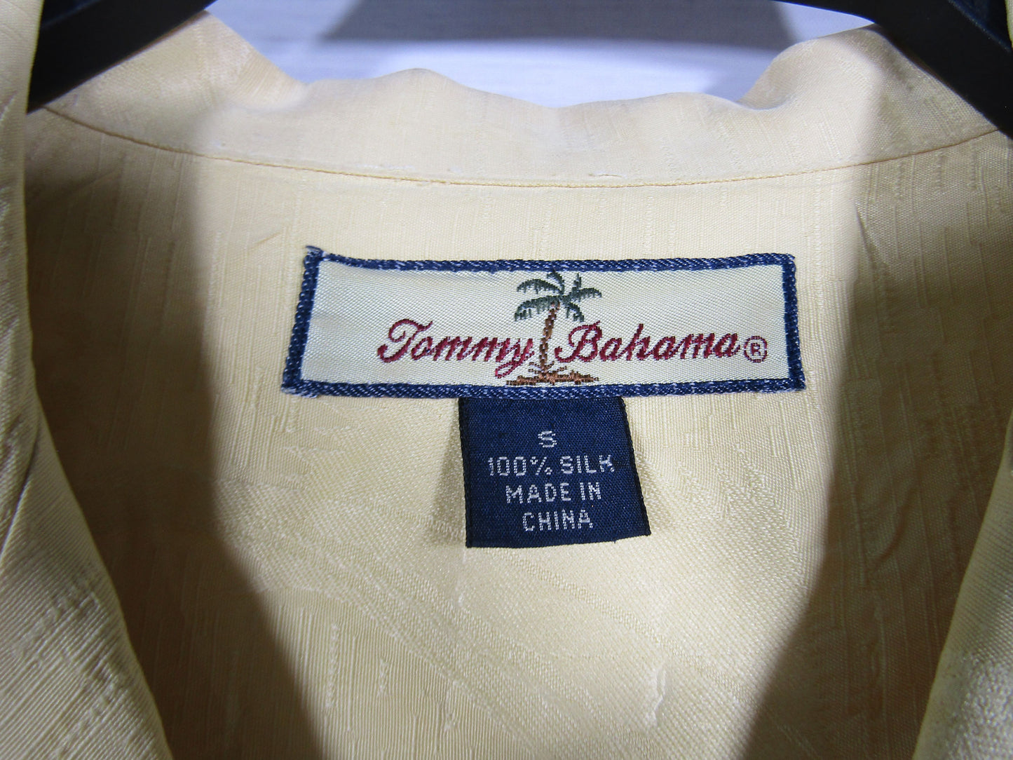Tommy Bahama Big Daddy Chairman of The Board Men's Yellow Short Sleeve Shirt