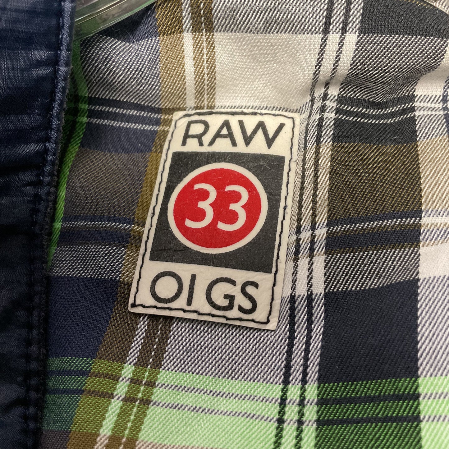 G-Star Raw Navy Blue Wind Breaker Reversible Jacket - Size M