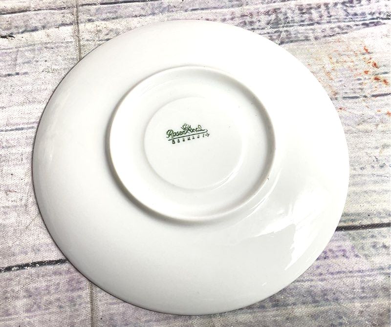 Rosenthal Björn Wiinblad Vintage Linie Rhapsody in Blue 7 Cups & Saucers White