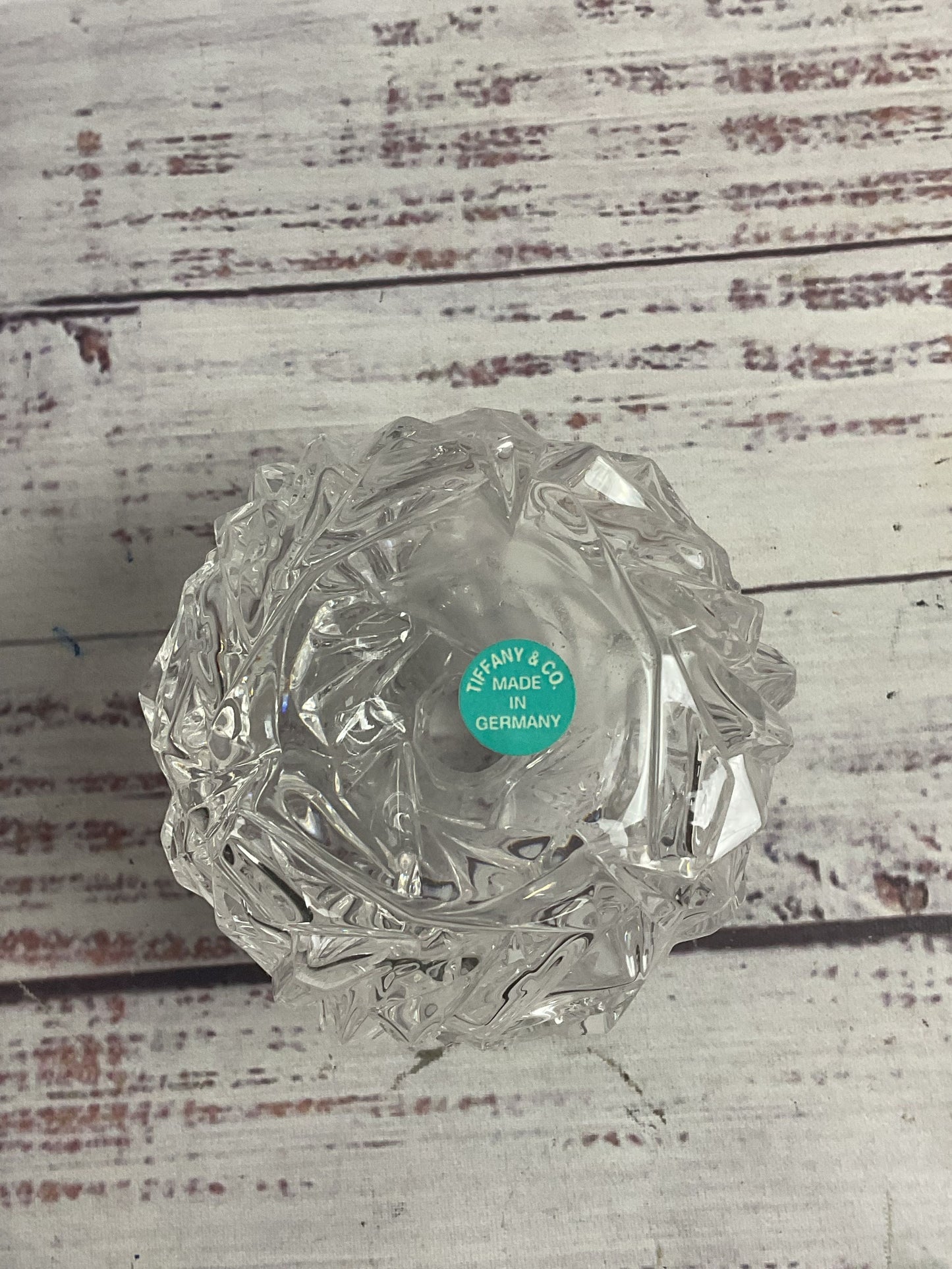 Tiffany & Co Crystal Glass Perfume Bottle Vase