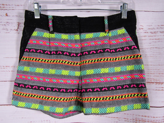 Milly Women's Multi-Color Cotton Blend Shorts Size 0