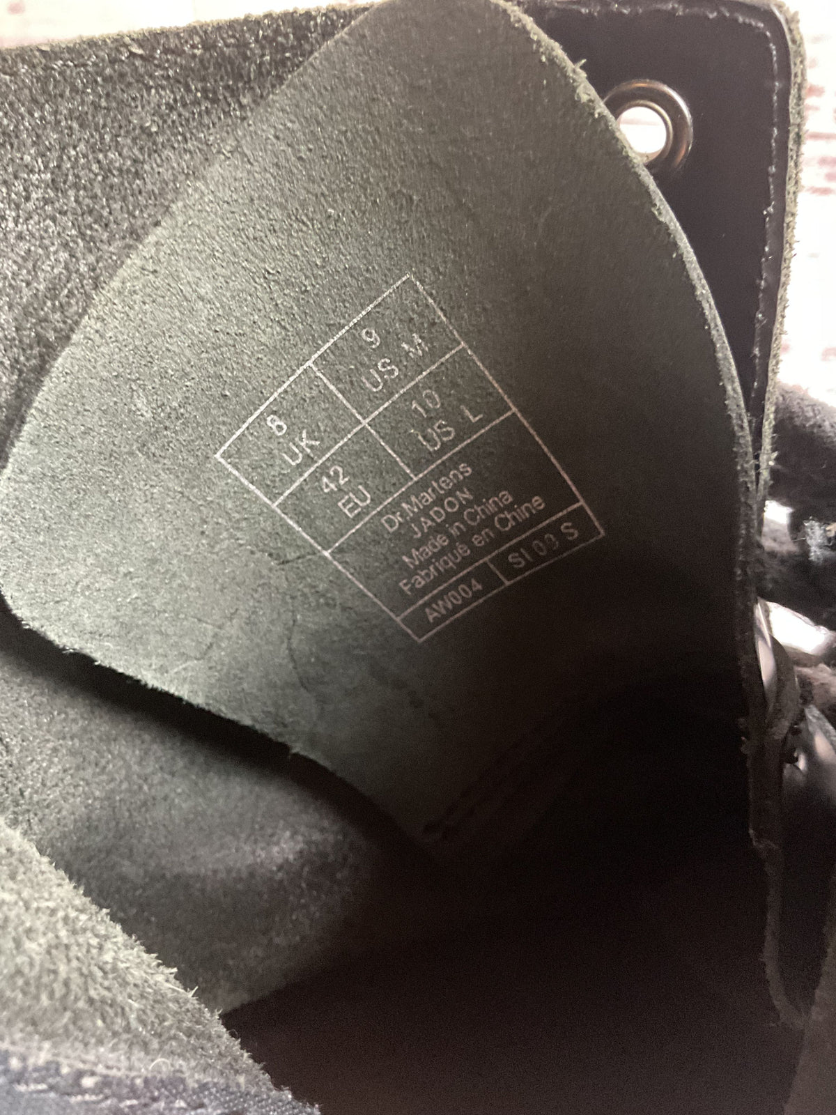 Dr. Martens Black Side Zipper Boot M9 L10