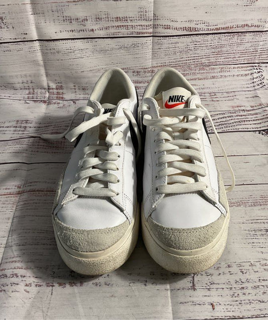 Nike Blazer Low Platform Women's Shoes DJ0292-101 Black White Size 7.5