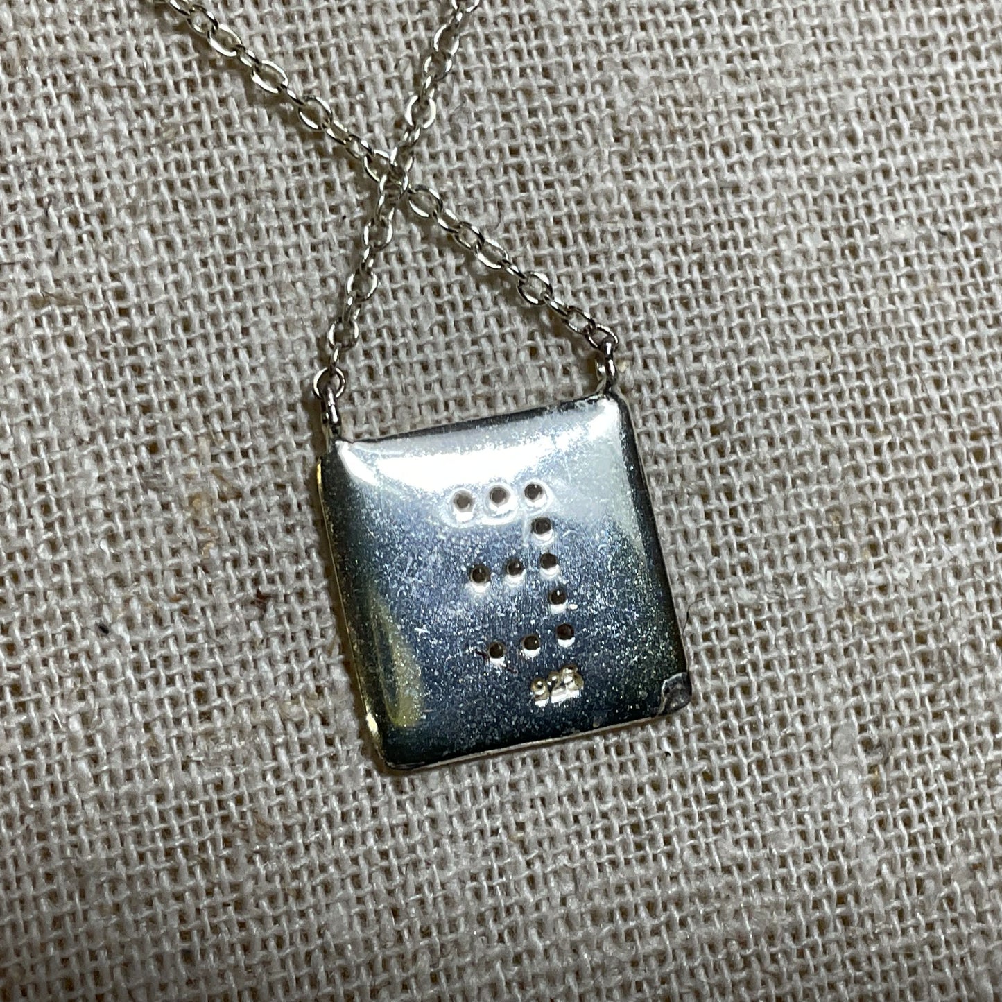 Sterling Silver & CZ Letter "E" Pendant 18" Necklace- 2.65g