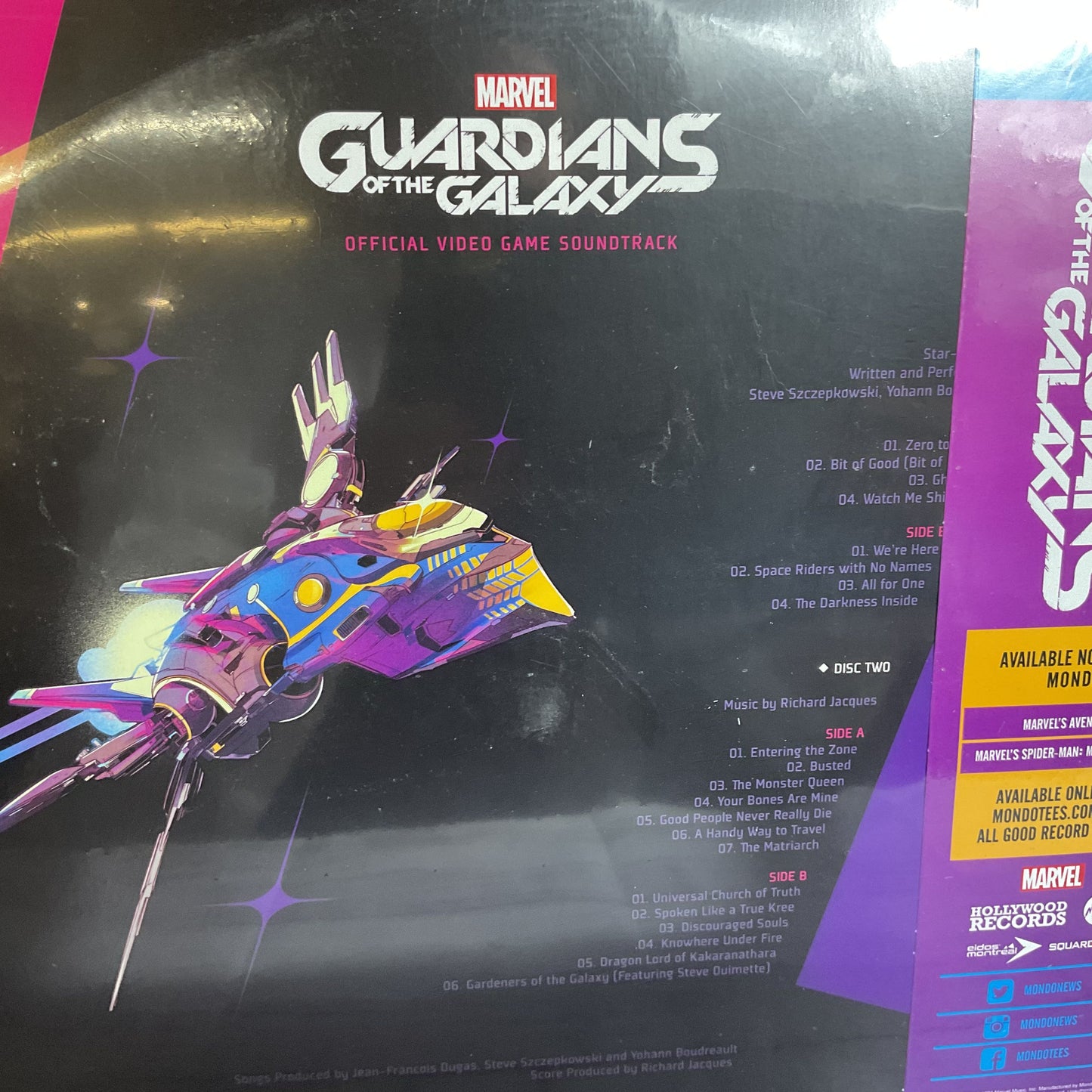 NEW MARVEL Guardians Of The Galaxy Official Mondo Video Game Soundtrack 2X Vinyl