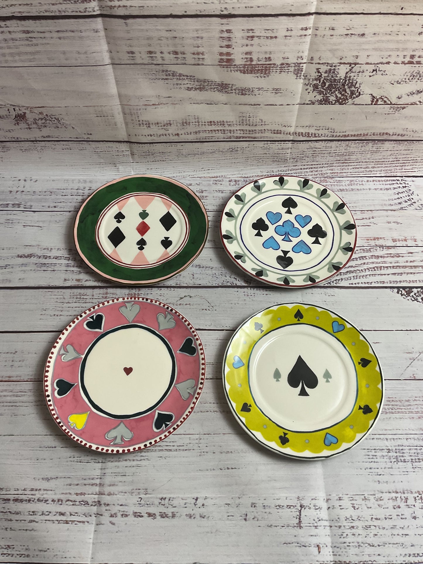 All Set 4 Canape Plates By Anthropologie