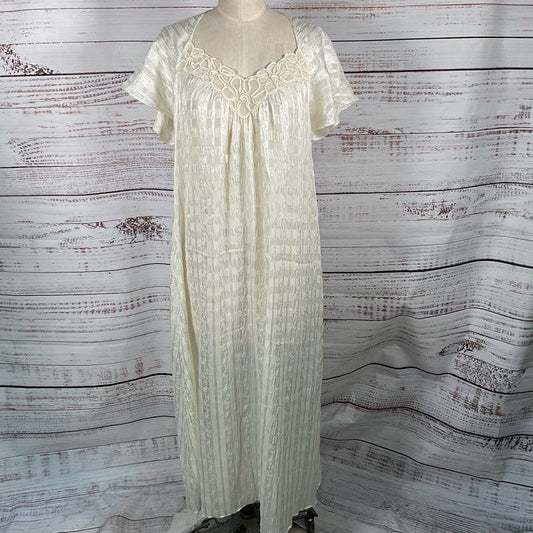 VTG. VALENTINO Women's Long Sleep Gown- SZ M