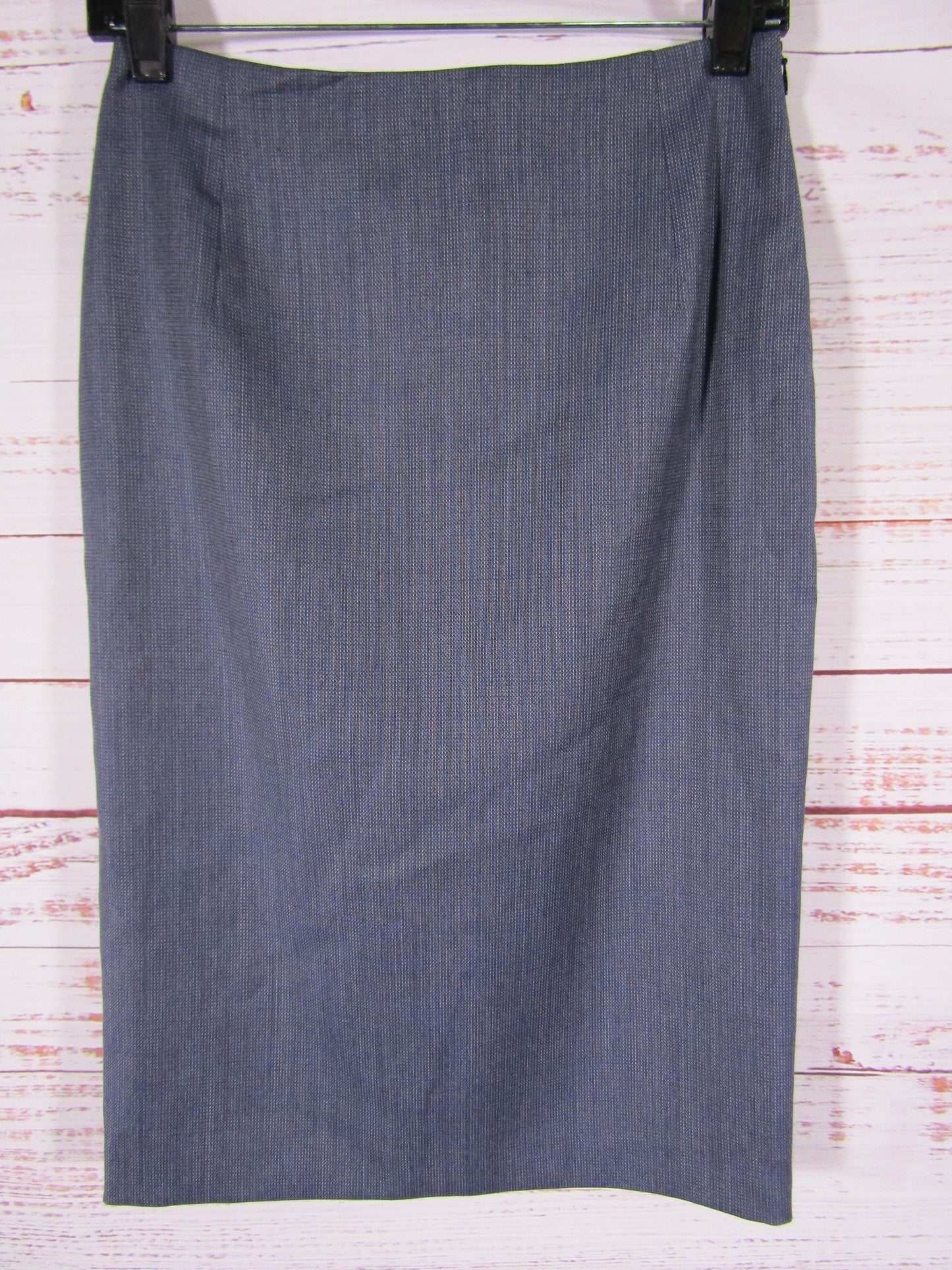 Hugo Boss Valiana Women's Blue Wool Pencil Skirt Size 2