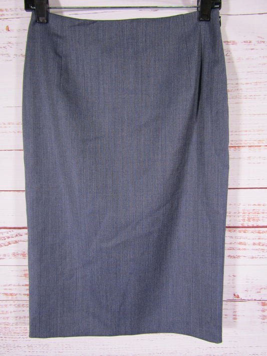 Hugo Boss Valiana Women's Blue Wool Pencil Skirt Size 2