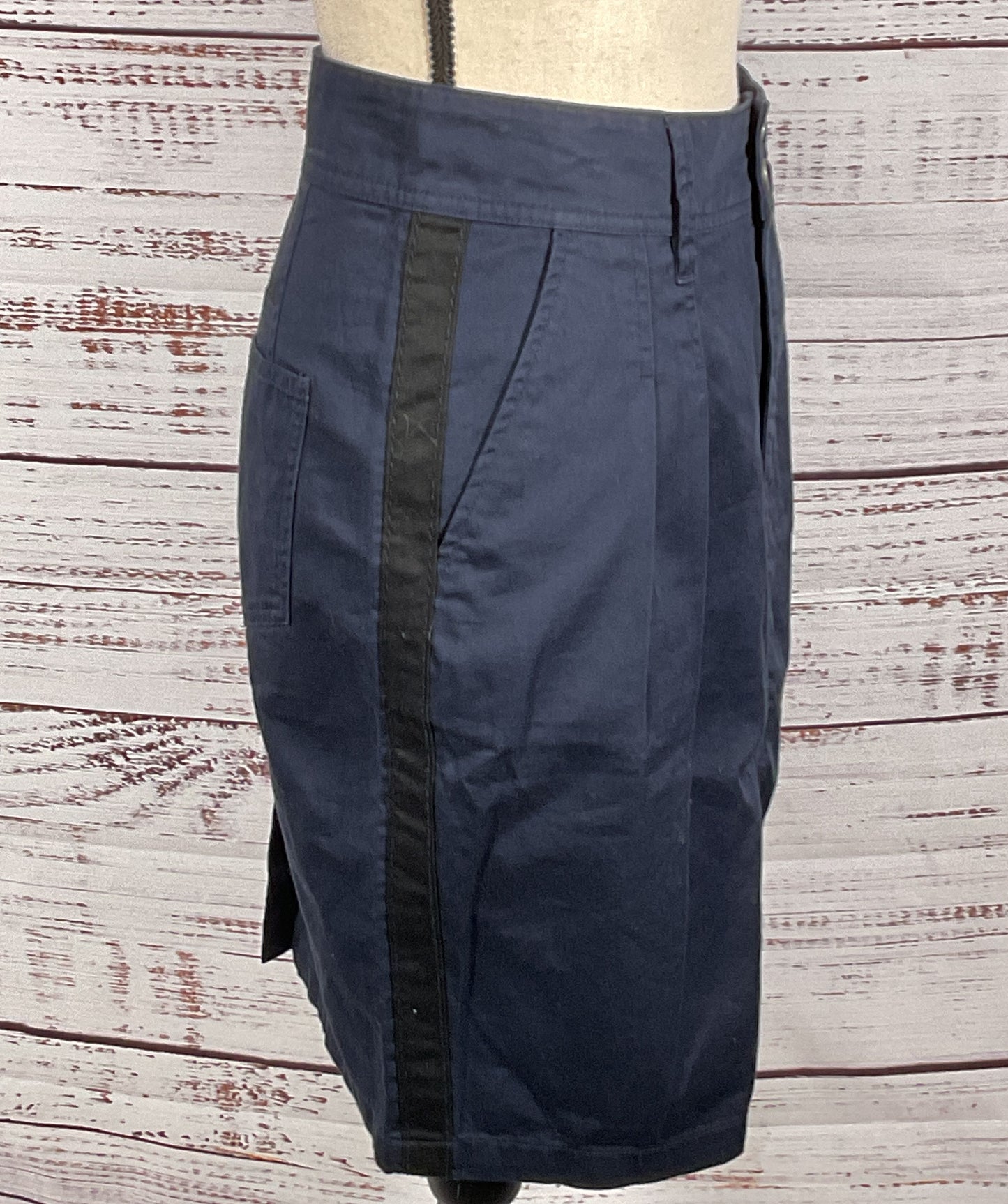 Diesel Cargo Pencil Skirt Navy Blue 26