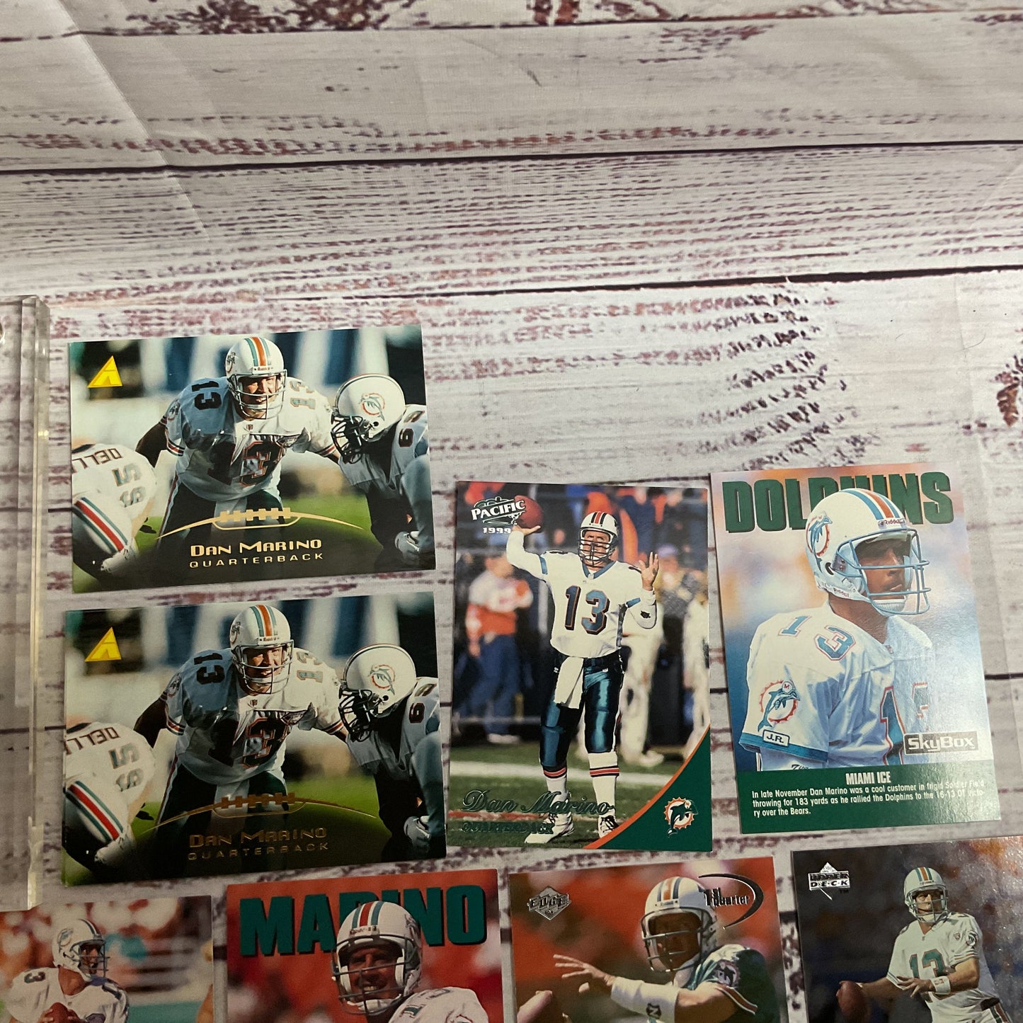 Set if 16 DAN MARINO Football Cards- Upper Deck, Fleer, Skybox, Topps, Pacific
